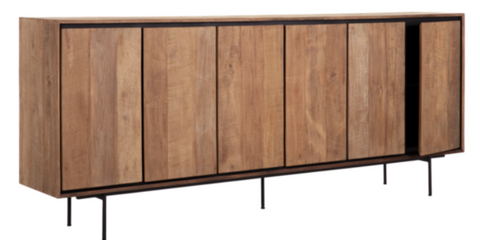 Reclaimed Teak Metro 6 Door Sideboard