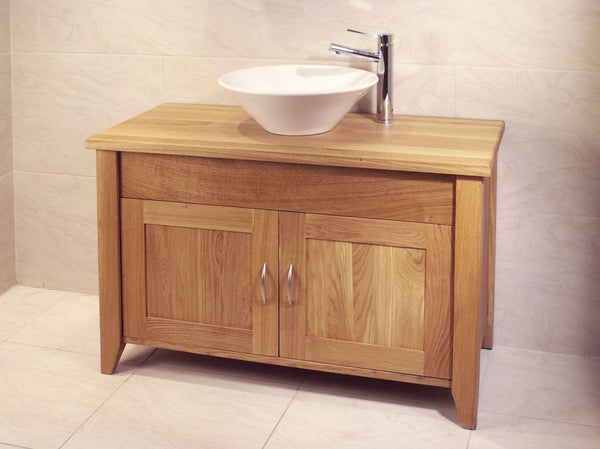 An Aquarius Large 2 Door Washstand Oak Bathroom Cabinet Wash Stand