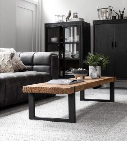 Reclaimed Teak Narrow Beam Coffee Table