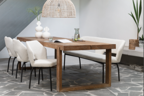 Reclaimed Teak Collection Rectangular Box-End Dining Table