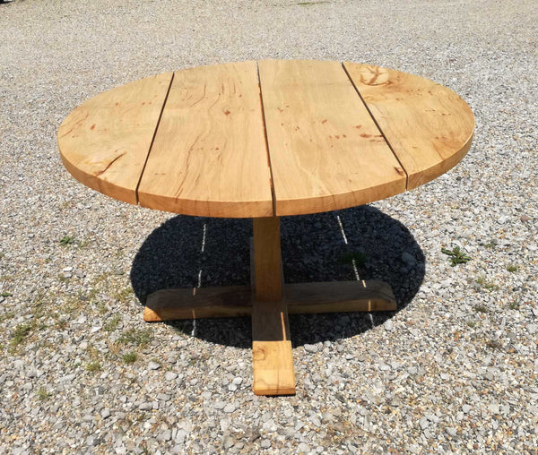 Outside Dining Furniture - Boarded Round Pillar Table