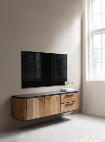 Reclaimed Teak Soho Hanging TV Cabinet
