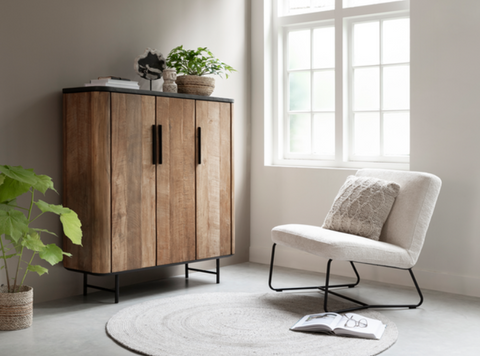 Reclaimed Teak Soho Cupboard 3 Doors