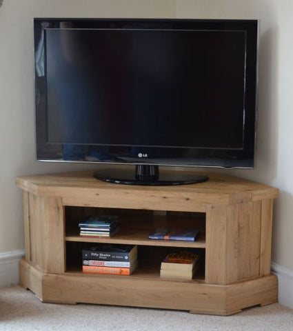 An Avignon - Coffee Table. Solid oak corner TV cabinet