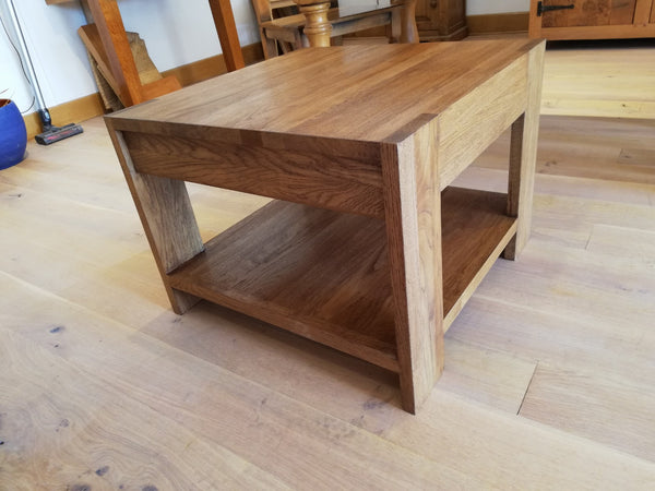 Sussex- Handmade Contemporary Solid Oak Coffee Table