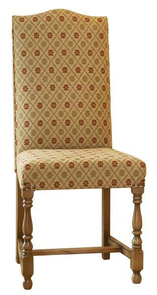 Cranbrook upholstered oak side chair cut out