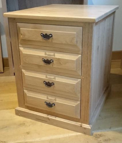 English Oak 2 Drawer Filing Cabinet