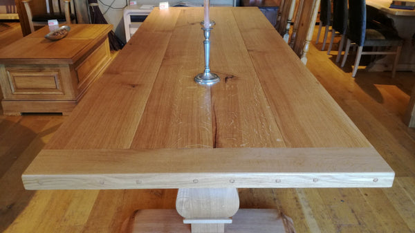Sussex - Twin Baluster Oak Dining Table