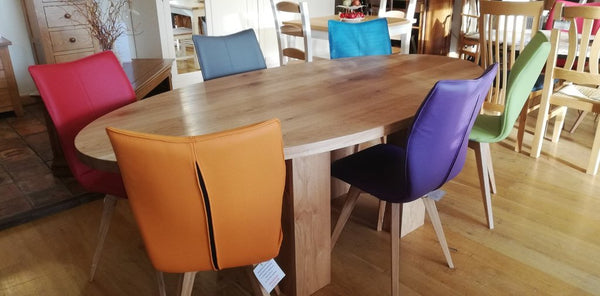 Leather Quadpod Dining Chairs Various colours