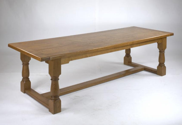 Oak Framed refectory Table cut out