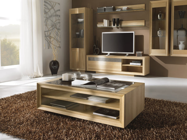 Glass table top coffee table deals