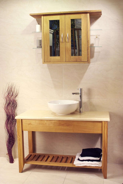 Aquarius - Large Washstand with Potboard Shelf