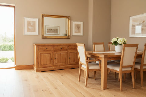 An Avignon - 3 Door 3 Drawer Oak Sideboard