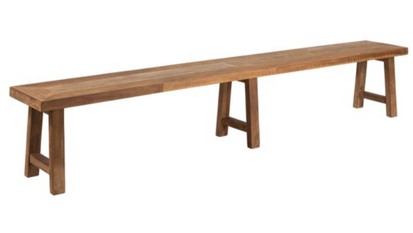 Reclaimed Teak Bench without back