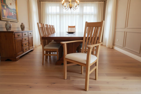 Crowhurst carver with cream fabric