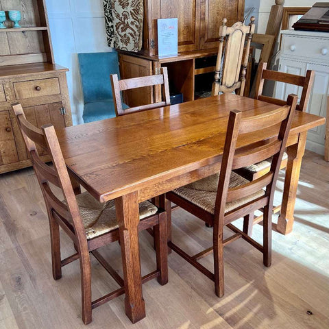 Handmade Farmhouse table in solid English oak