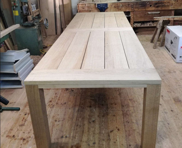 Handmade Oak Garden Table by Country Ways Oak Furniture Makers
