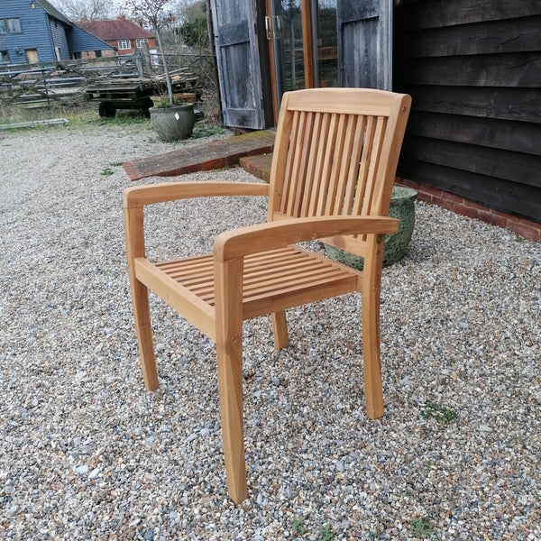 Teak Garden Stacking Chairs