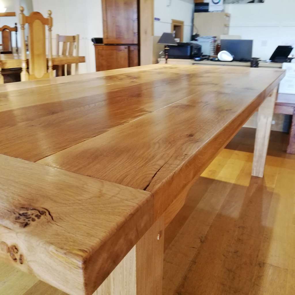 Sussex English Farmhouse Oak Dining Table