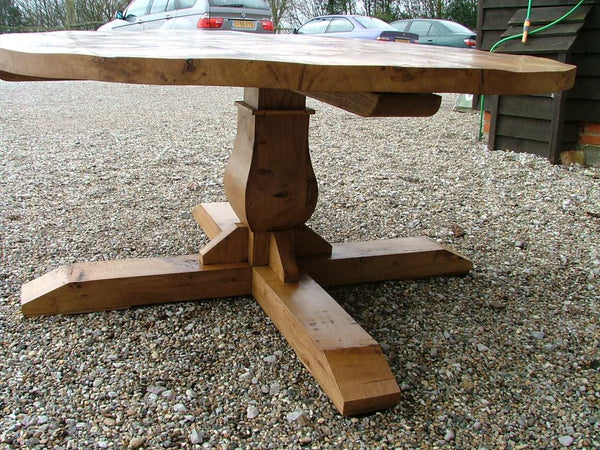 Sussex - Circular Oak Baluster Table