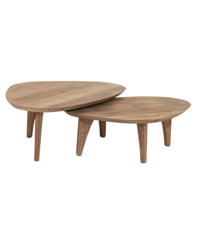 Reclaimed Teak Coffee Table Bliss Set of 2