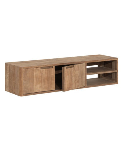 Reclaimed Teak Hanging TV stand Bliss No.2 small