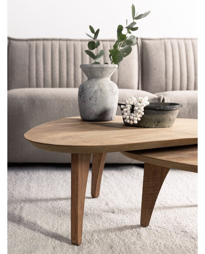 Reclaimed Teak Coffee Table Bliss Set of 2