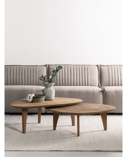 Reclaimed Teak Coffee Table Bliss Set of 2