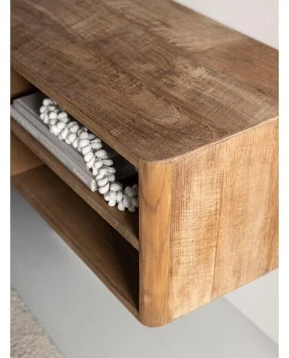 Reclaimed Teak Hanging TV stand Bliss No.2 small