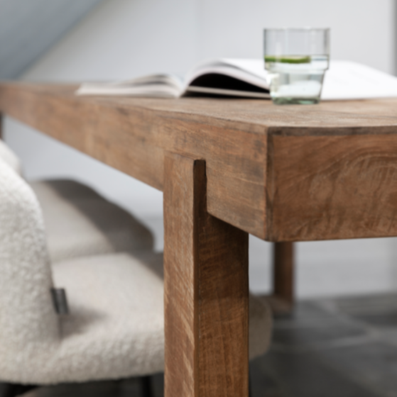 Rectangular Box Table Reclaimed Teak By DTP - Rectangular Box-End Dining Table