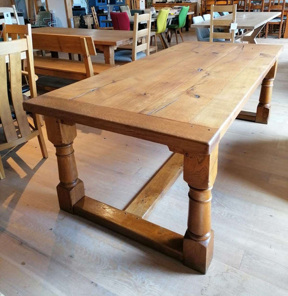 Clearance - Clearance - Handmade Reclaimed High Character English Oak Refectory Table