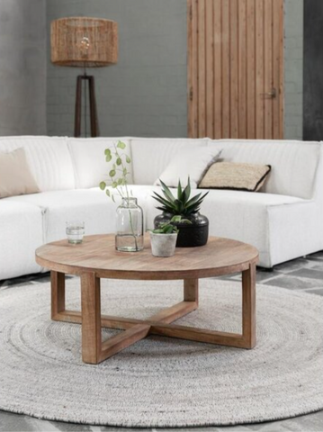 Reclaimed Round Teak Coffee Table
