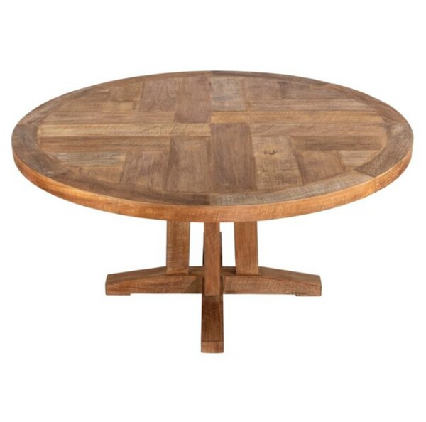 Reclaimed Teak - Rustic Round Dining Table