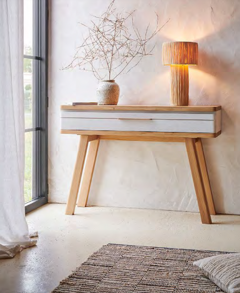 1 Drawer Oak Console Table