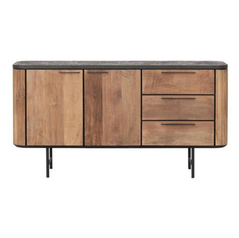 3 Drawer 2 door Reclaimed Teak Sideboard