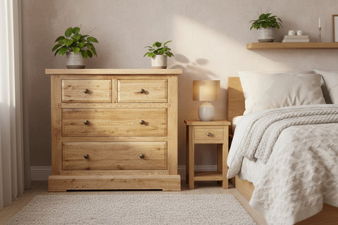 A Avignon - 2 Over 2 Chest of Drawers. A Solid oak 2 over 2 chest of drawers.