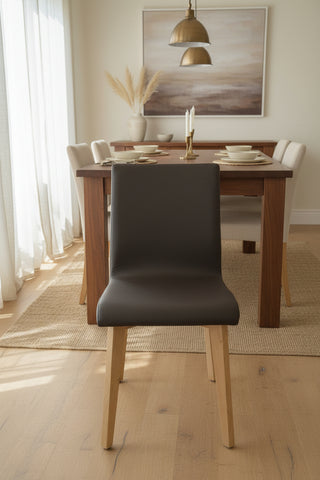 Contemporary oak dining chair
