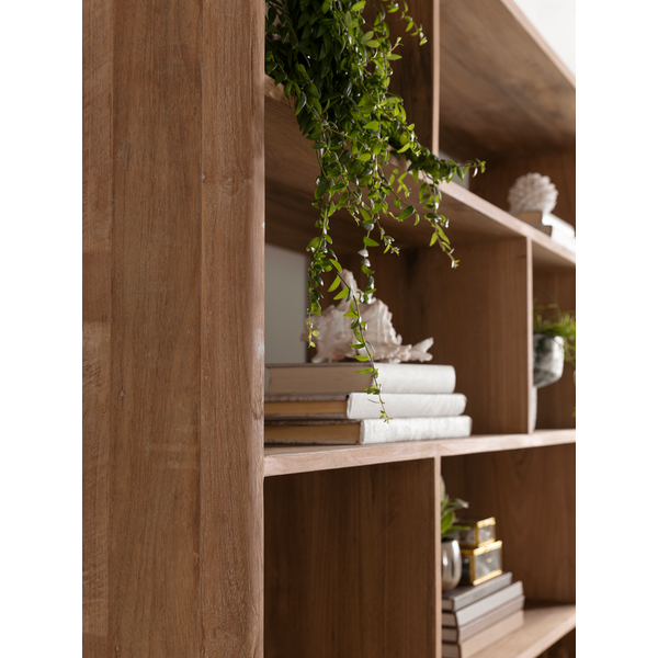 Reclaimed Teak By DTP - Apollo Bookcase with Cupboards