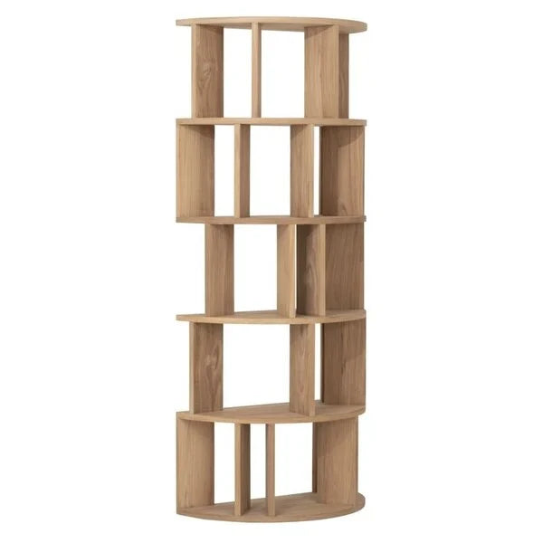 Reclaimed Teak By DTP - Curved Bookcase/Display Cabinet