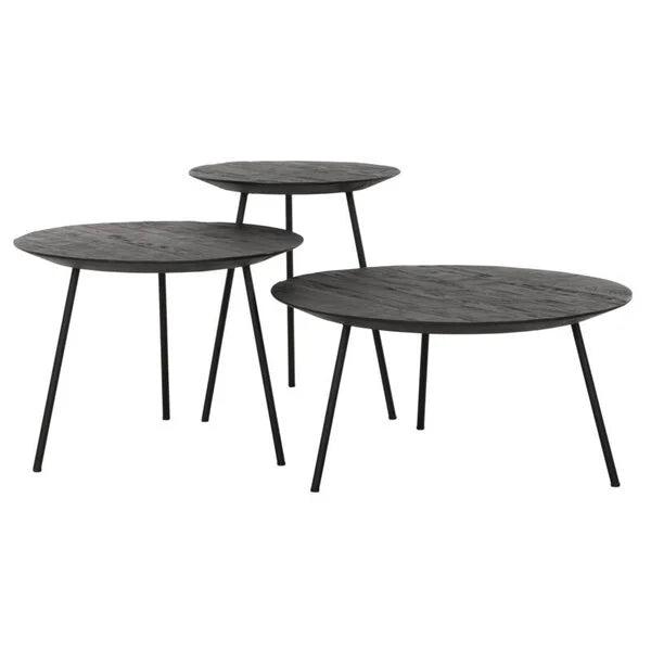 Reclaimed Teak by DTP - Jupiter Coffee Table Black Large