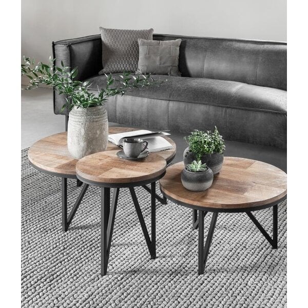 Reclaimed Teak by DTP - Coffee Table Odeon Small Round