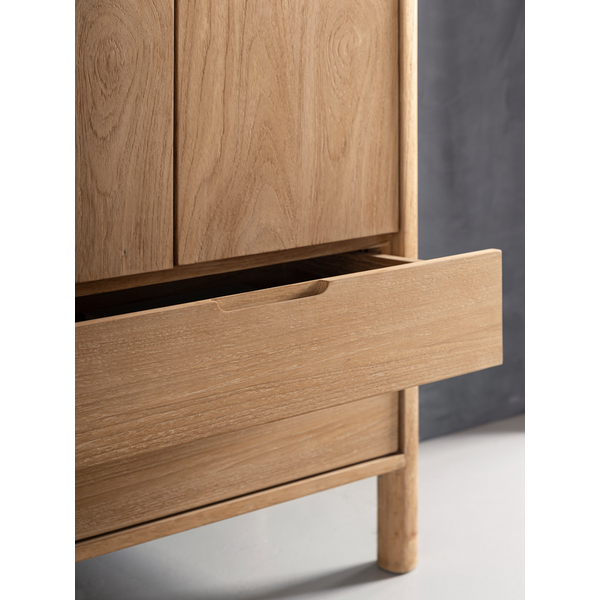 Reclaimed Teak By DTP - Tall Cupboard with Drawers