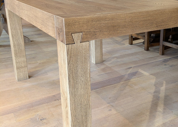 Close-up of hand finishing to a special colour