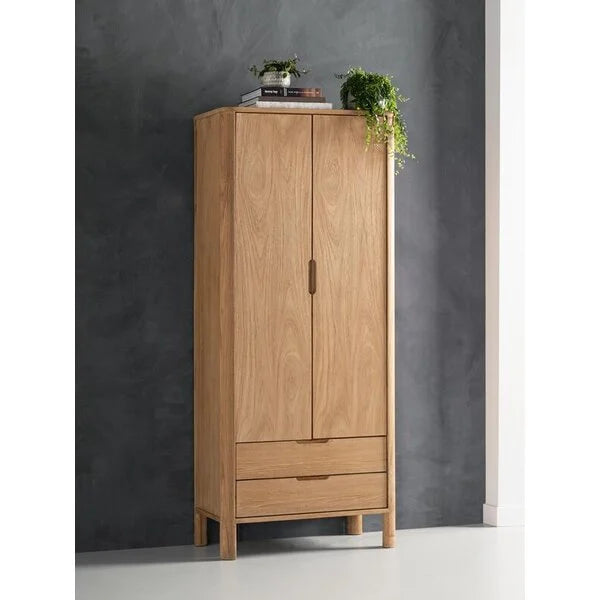 2 door 2 drawer tall cupboard with shelving