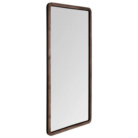 Large reclaimed teak framed wall mirror