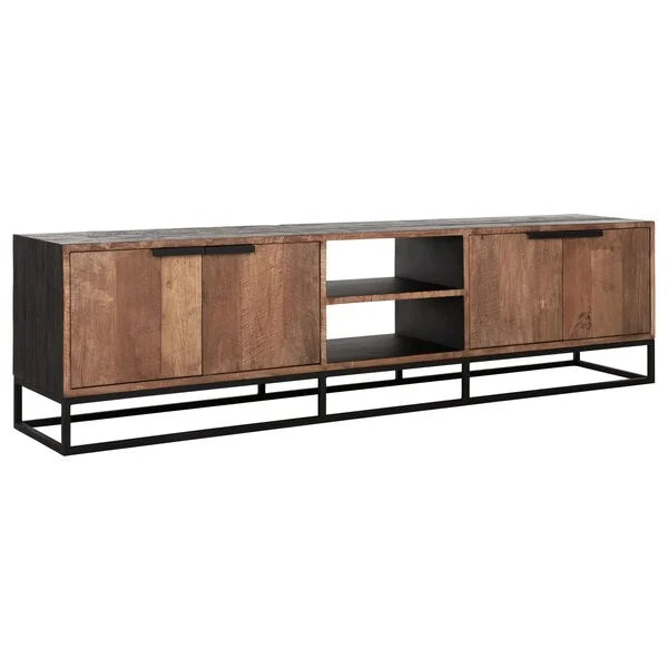 Reclaimed Teak by DTP 4 Door TV Cabinet Large Cosmo