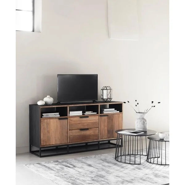 Reclaimed Teak by DTP - High TV Stand Medium Cosmo