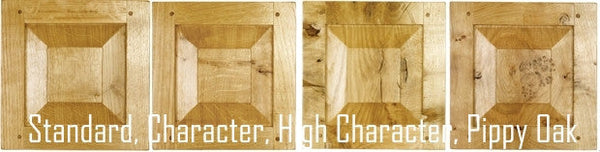 Oak Samples showing our different timber grades