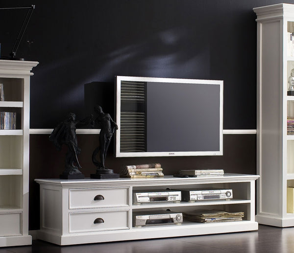 White Painted Widescreen TV cabinet