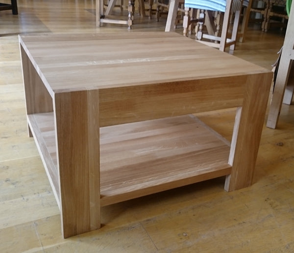 Contemporary oak coffee table